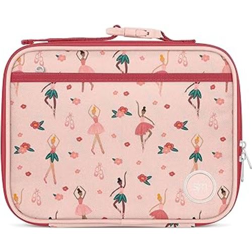 Simple Modern Kids Lunch Box for School | Reusable Insulated Lunch Bag for Toddler, Girl, and Boy | Meal Containers with Exterior & Interior Pockets | Hadley Collection | Pink Ballerina