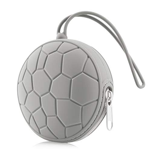 Vicdozia Pacifier Holder Case, Baby Silicone Pacifier Cover BPA Free Protective Storage Container - Keeps Soothie & Binkie Holders Clean Baby Essential Accessory(Grey)