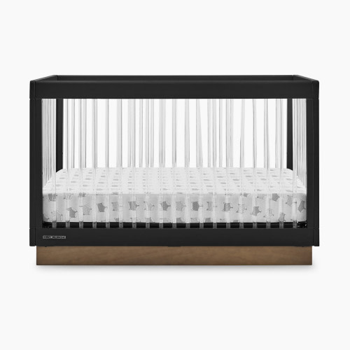 Delta Children James Acrylic 4-in-1 Convertible Crib - Midnight Grey/Acorn