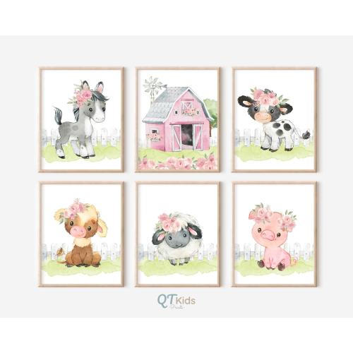 Farm Animal Nursery Prints