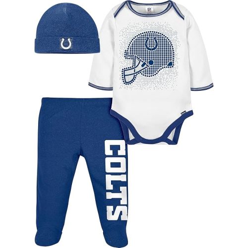 Gerber Unisex Baby NFL Team Footed Pant and Bodysuit Gift Set