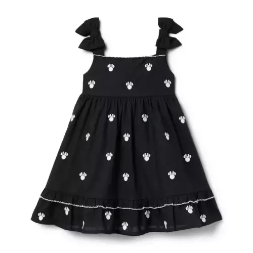 Girl JJ Black Minnie Mouse Disney Minnie Mouse Icon Bow Dress by Janie and Jack