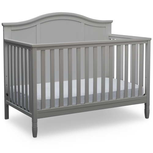 Delta Children Madrid 5-in-1 Convertible Baby Crib, Grey