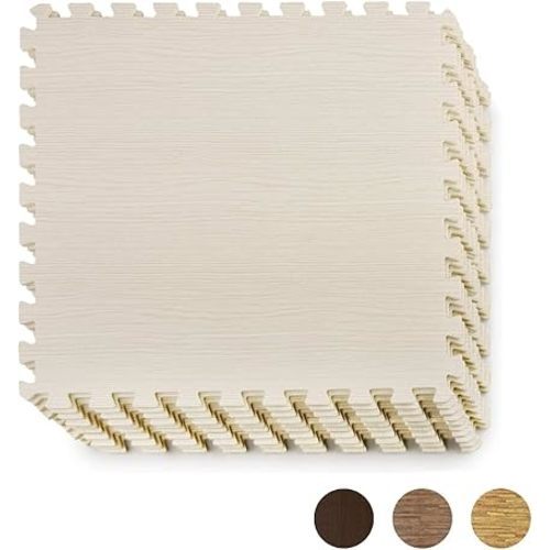 48SQ.FT Wood Grain Puzzle Mat