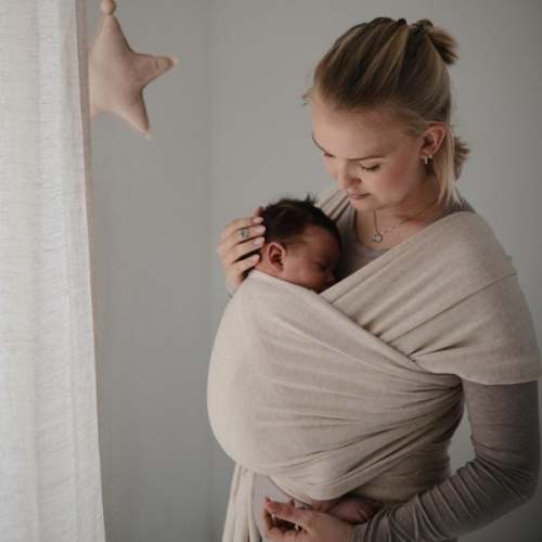 baby wrap - beige melange | modish moth