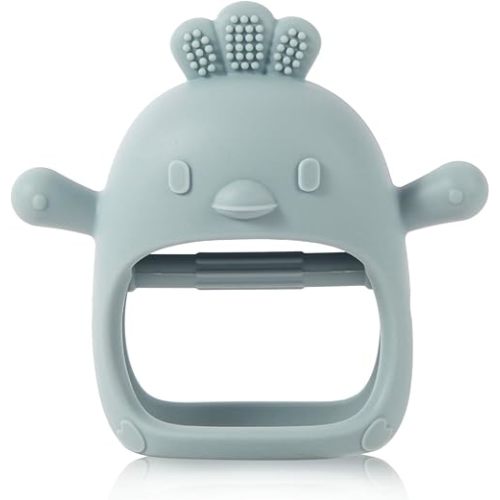 Baby Teething Toys, Teething Toys, Teethers for Babies 3-6 Months, Baby Chew Toys, BPA Free Teether Mitten with Soft Texture for Sensory Exploration and Itching Teething Relief