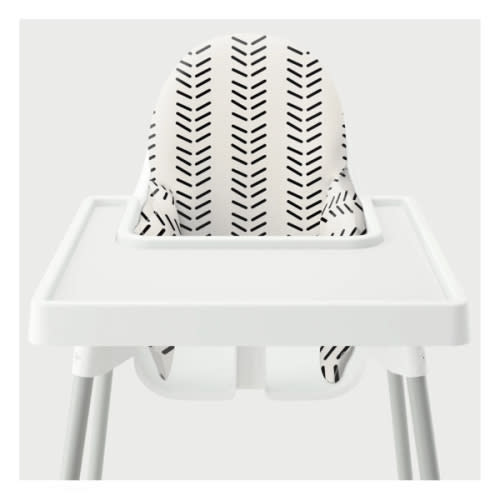 White Vertical Mudcloth - Vegan Leather Cover – Yeah Baby Goods