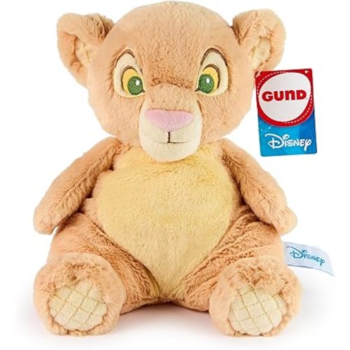 GUND Disney Official Nala Oh So Snuggly Plush, The Lion King, Lion Stuffed Animal for Babies and Infants, Yellow, 12.5”