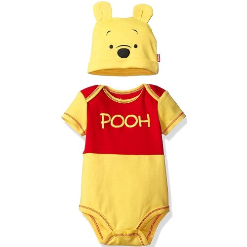 Disney Cosplay Baby Bodysuit and Hat Set Newborn to Infant Sizes (Newborn - 24 Months)