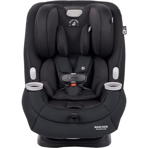 Maxi-Cosi Pria All-in-One Car Seat, 3in1, Convertible from Infant to Toddler, rear and forward facing, booster mode, washable Seat Cover, Authentic Black