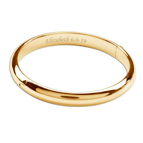 Gold Bangle Bracelet | size medium