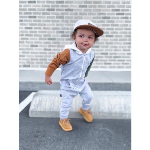 Newborn Infant Baby Boy Cotton Tops Romper Pants Legging Hat Outfits Clothes  Set 