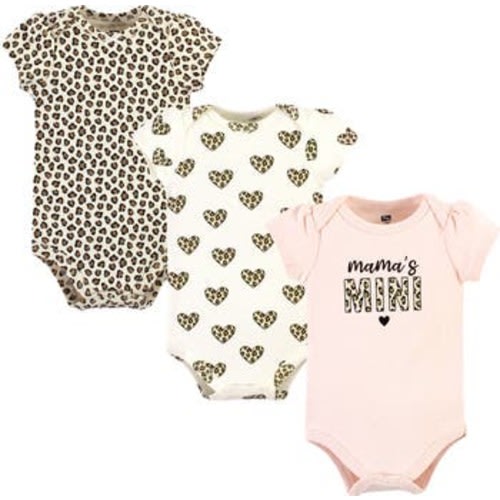 Cotton Bodysuits 3-Pack, Newborn