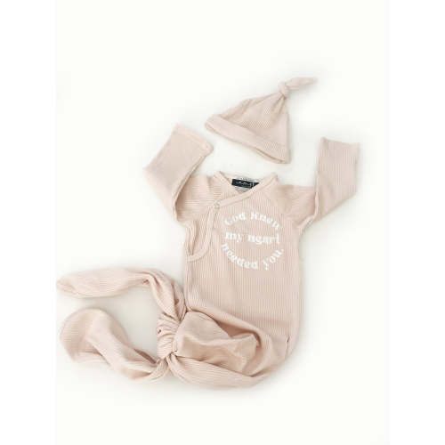 God Knew Knotted Baby Sleeper & Matching Beanie – AmorClothingCo.