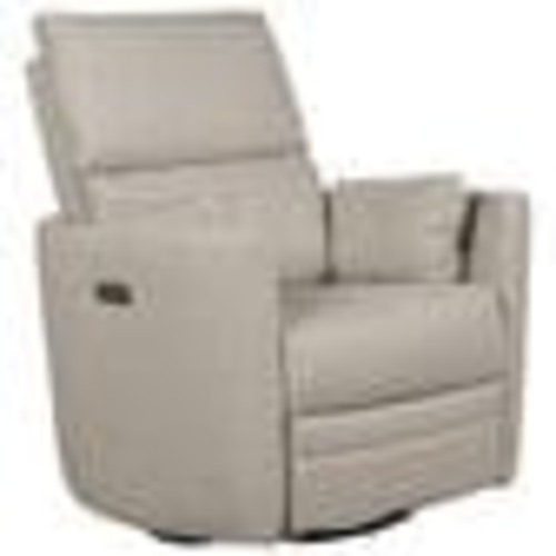 Eastern Shore Compass Power Swivel Glider with USB in Frost