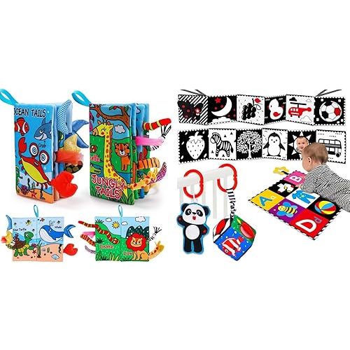 Thremhoo Books Set High Contrast Toys