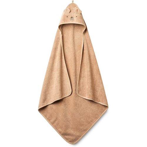 Baby Hooded Towel – Organic Cotton Baby Bath Towels – Baby Towels, Baby Bath Towels for Baby Boy, Baby Girl, 32" x 32" Super-Soft and Absorbent Baby Towels for Newborn(Bear - Natural)
