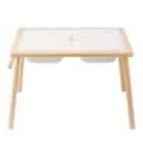 VEVOR Sensory Table for Toddlers, Kids Activity Table with 3 Foldable Storage Bins and Double-Sided Board, Play Sand, Wooden GGZDCWXK2129BE939V0