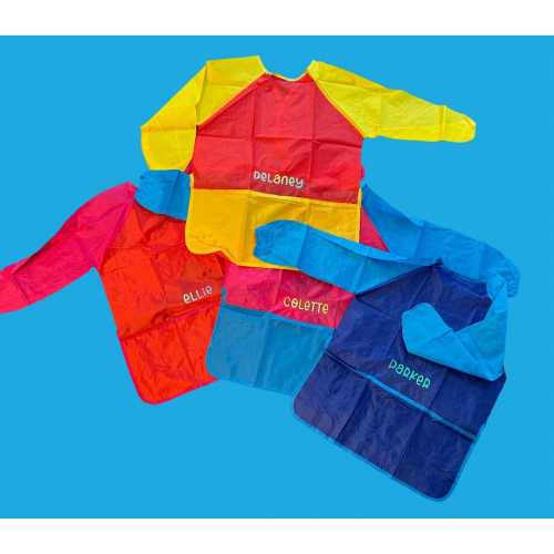 Personalized Art Smock for Kids Crafts and Painting Activities, Paint Party Favors, Painter Smock Customized,  Trolls Theme Party Favor