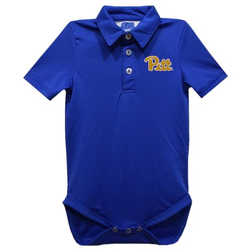 Infant Vive La Fete Royal Pitt Panthers Polo Bodysuit - 6mo