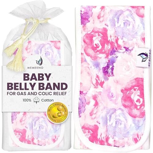 Baby Belly Band for Gas & Colic Relief - Heating Pad, Tummy Wrap for Newborns