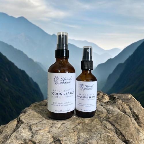 Organic After Birth Cooling Spray: Gentle Cucumber & Refreshing Spearmint Postpartum Support
