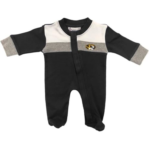 MIZZOU Two Feet Ahead Footed Long Sleeve Romper Newborn Infant Size 0-3M 6M 12M