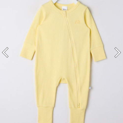 Organic Pointelle Zip Romper