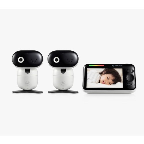 Motorola PIP 1610-2 5.0" HD Motorized Video Baby Monitor with 2 Cameras