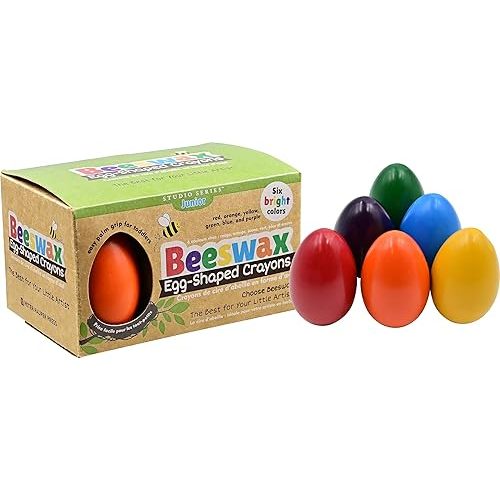 Studio Series Junior Egg-Shaped Crayons (6 colors)