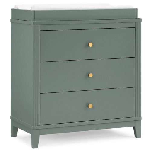 Delta Children Eloise 3 Drawer Dresser with Changing Top - Grassy Glen