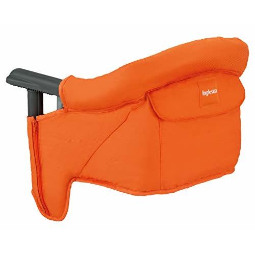 Inglesina Fast Table Chair - Award-Winning Convenient Baby High Chair - Use at Most Tables or Restaurants Without Leaving Scratches {Orange}