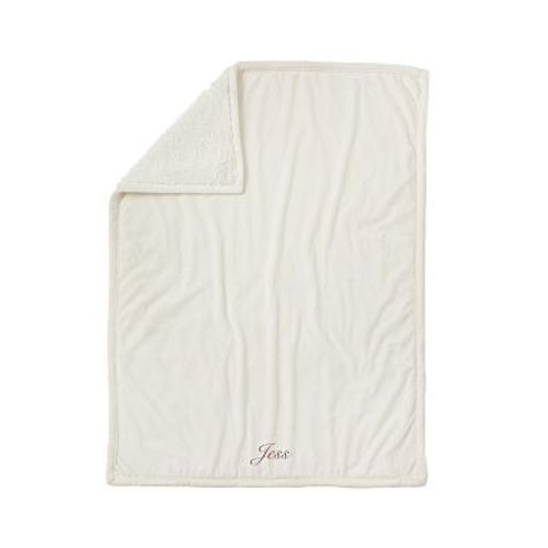 Sherpa Baby Blanket, Ivory