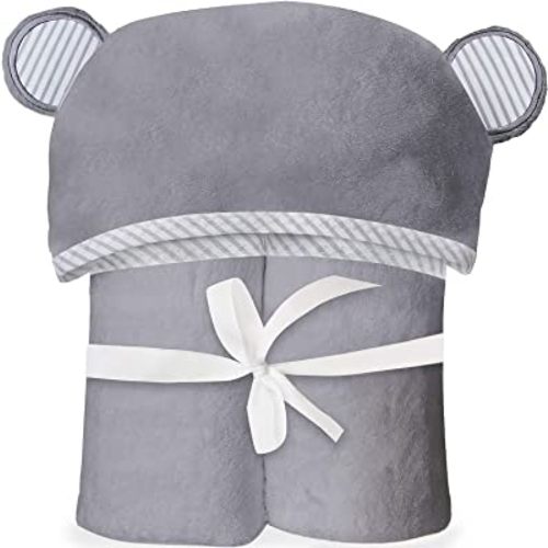 San Francisco Baby Silky Soft Baby Towels, Baby Bath Towel with Hood for Toddler, Infant & Newborn, Generously Sized and Absorbent Toddler Bath Towel for Baby Boy Girl (35"x35")
