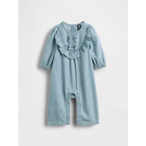 Baby Denim Ruffle One-Piece