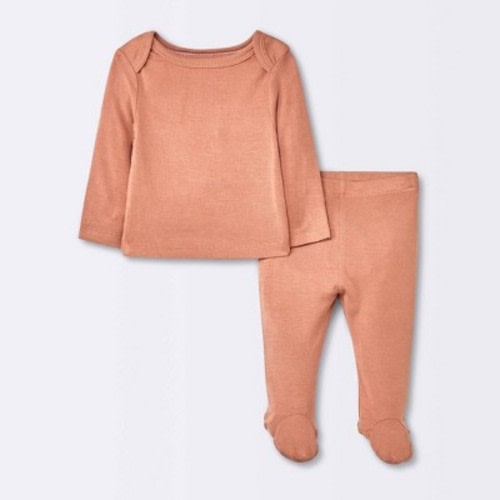 Baby 2pc Premium Modal Set - Cloud Island™ Orange