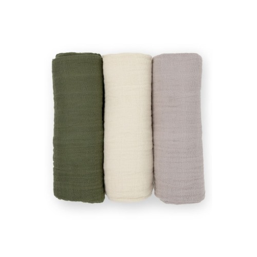 3-Pack Cotton Muslin Swaddle Blankets