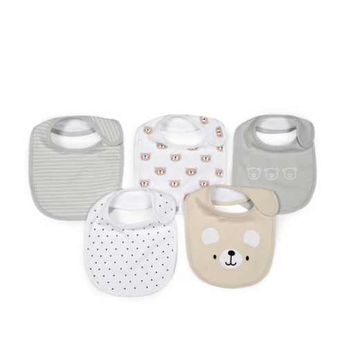 5 Pack Bibs - Bear