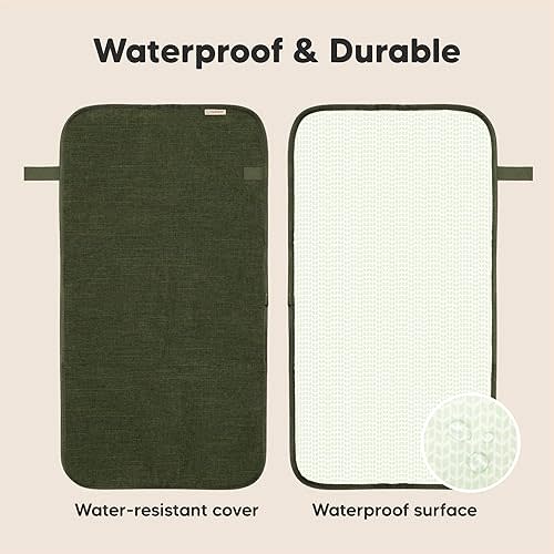 KeaBabies Portable Changing Pad (Dark Olive)