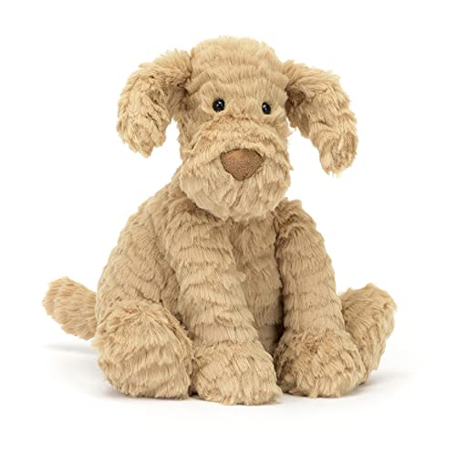 Jellycat Fuddlewuddle Puppy Stuffed Animal, Medium 9 inches - Dogs and Puppies Plush Toy - Classic Children's Gift