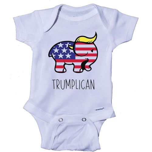 Ink Trendz Trumplican Onesie, Trump47 Baby Onesie GOP Unisex Shirts, America Great Infant Shirt