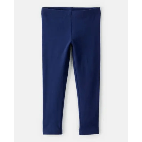 Toddler Girl Cotton Stretch Leggings - Navy | Carter's