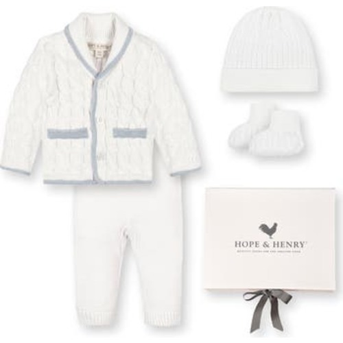 Baby Organic 5 Piece Knit Gift Set with Box, Infant, 6-12M