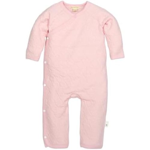 Burt's Bees Baby baby-girls Jumpsuit, 100% Organic Cotton One-piece Long Sleeve Quilted Outfit Coverall