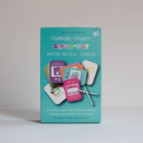 Catholic Church Alpha-Wet Water Reveal Cards