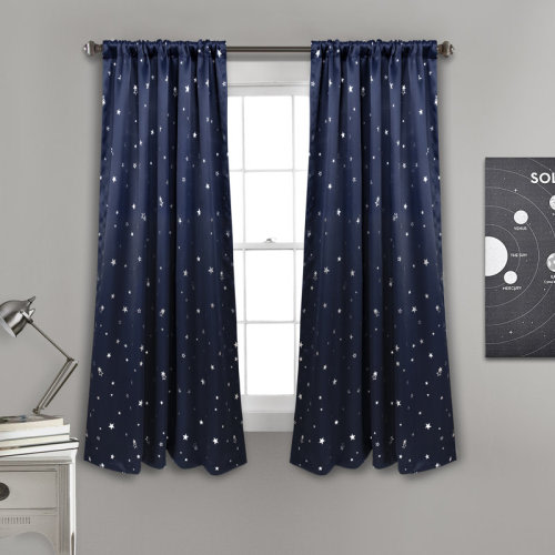 Lush Decor Star Star Room Darkening Thermal Curtain Panels & Reviews | Wayfair