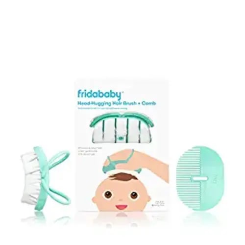 FridaBaby Infant Head-Hugging Hairbrush + Styling Comb Set