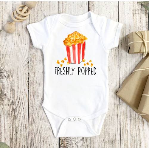 Popcorn Onesie®, Popcorn Baby Gift, Movie Onesie®, Movie Baby Gift, TV Show Onesie®, TV Show Baby Gift, Pregnancy Announcement, Food Onesie®