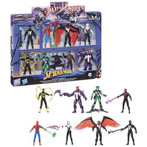 Marvel Spider-Man Venom vs Epic World of Action Web-Slinging Showdown