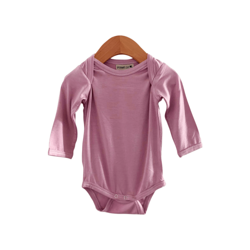 Long Sleeve Bodysuit, Mauve Lilac